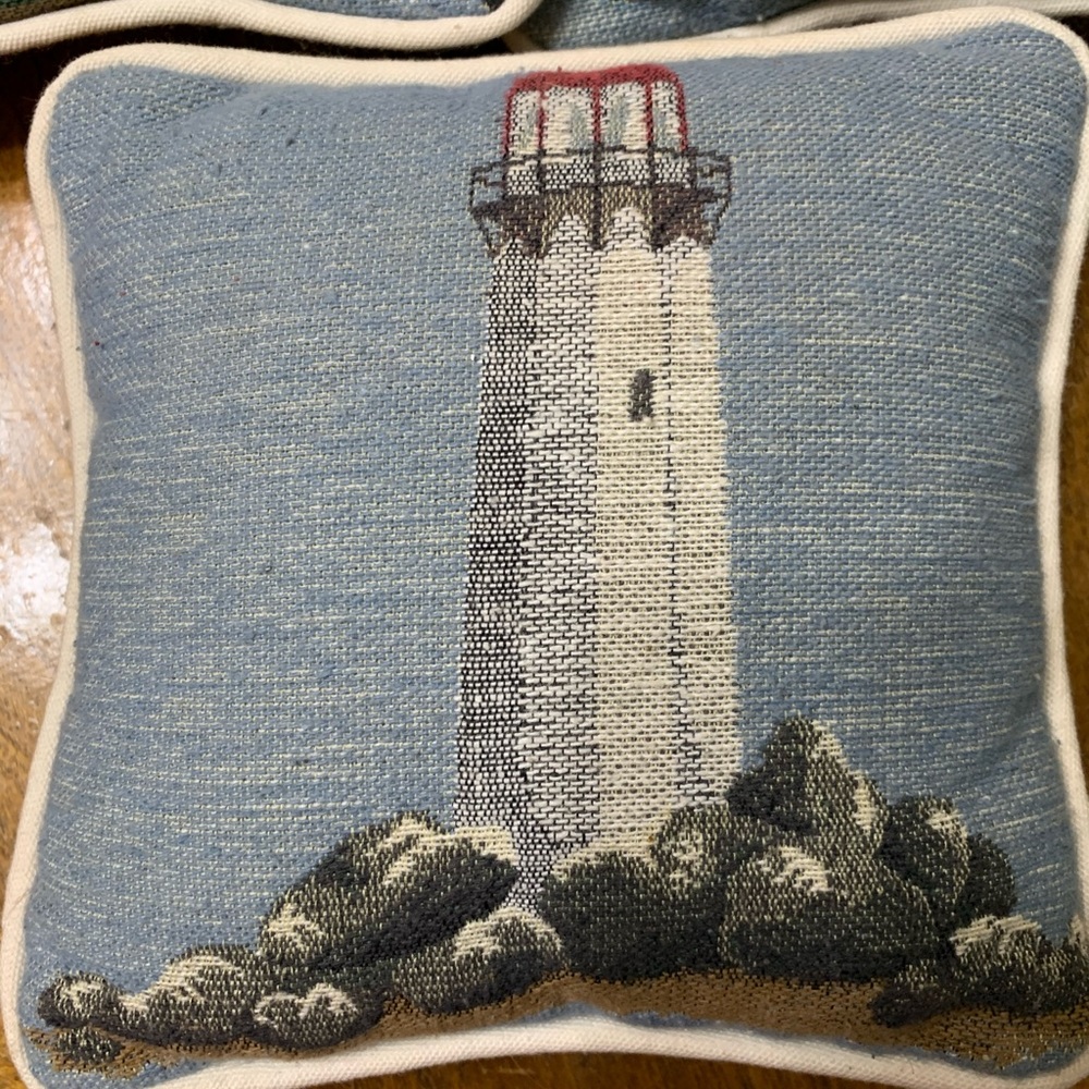 Nautical themed pillow